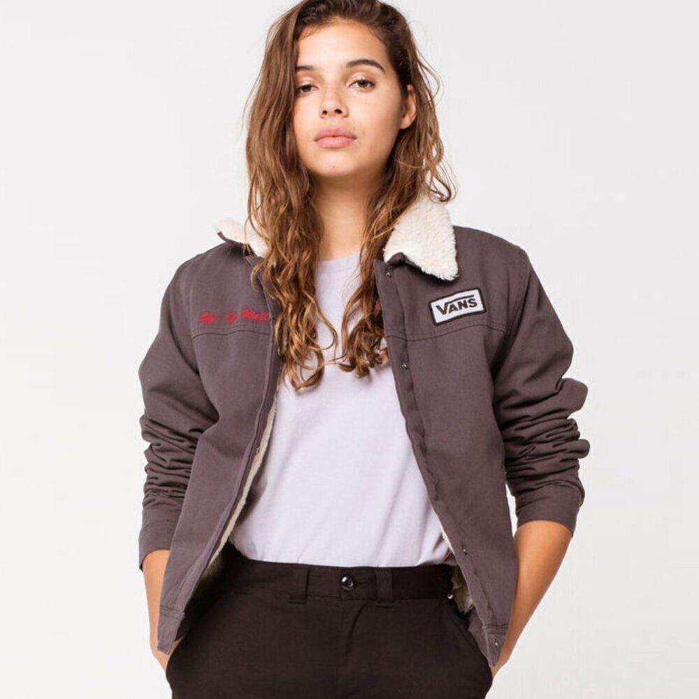 NEW Vans Women's Oil Change Sherpa Jacket